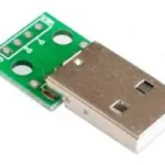 Usb 2.0 male socket to dip 4p adapter 2.54mm board