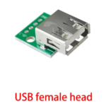 Usb type a straight plug adapter board female